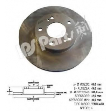 IBT-1140 IPS Parts Тормозной диск