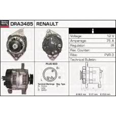 DRA3485 DELCO REMY Генератор