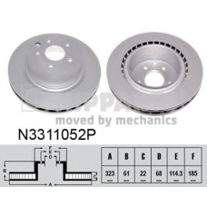 N3311052P NIPPARTS Тормозной диск