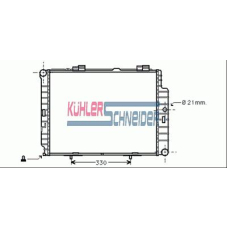 0332901 KUHLER SCHNEIDER Радиатор, охлаждение двигател