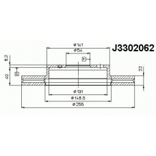 J3302062 NIPPARTS Тормозной диск