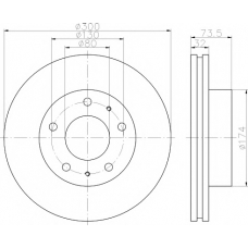 8DD 355 113-701 HELLA PAGID Тормозной диск