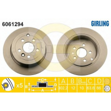 6061294 GIRLING Тормозной диск