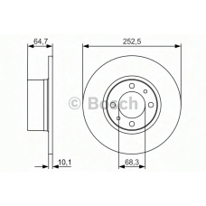 0 986 479 988 BOSCH Тормозной диск