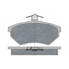 SP 110 PR SCT Комплект тормозных колодок, дисковый тормоз