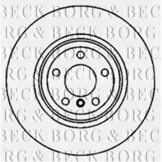 BBD5825S BORG & BECK Тормозной диск
