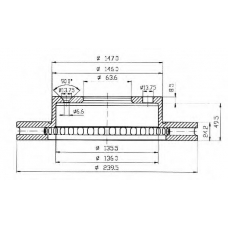 BDC3236 QUINTON HAZELL Тормозной диск