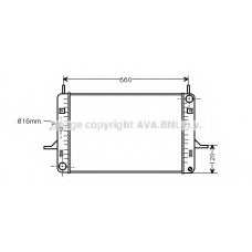 FDA2060 AVA Радиатор, охлаждение двигателя