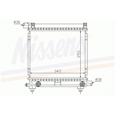 62550 NISSENS Радиатор, охлаждение двигателя