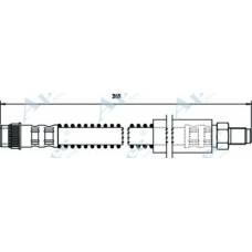 HOS3680 APEC Тормозной шланг