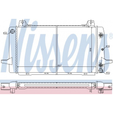 62183 NISSENS Радиатор, охлаждение двигателя