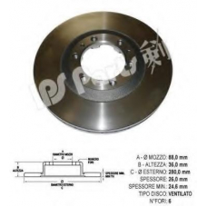 IBT-1988 IPS Parts Тормозной диск
