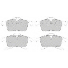 FQT1640 FERODO Комплект тормозных колодок, дисковый тормоз