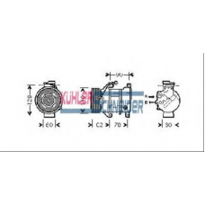 8412141 KUHLER SCHNEIDER Компрессор, кондиционер