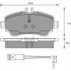 AC602281D AC Delco Комплект тормозных колодок, дисковый тормоз