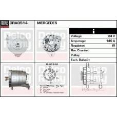 DRA0514 DELCO REMY Генератор