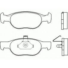T1151 PAGID Комплект тормозных колодок, дисковый тормоз