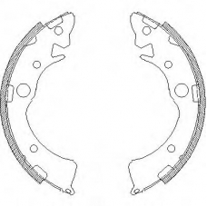 Z4096.01 WOKING Комплект тормозных колодок