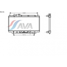 MZ2146 AVA Радиатор, охлаждение двигателя