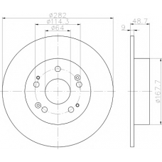 MDC2174 MINTEX Тормозной диск