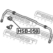 HSB-058 FEBEST Опора, стабилизатор