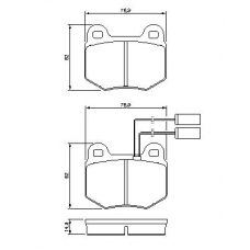 0 986 424 037 BOSCH Комплект тормозных колодок, дисковый тормоз