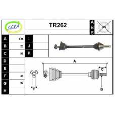 TR262 SERA Приводной вал