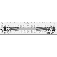 BBH7005 BORG & BECK Тормозной шланг