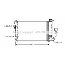 PEA2140 AVA Радиатор, охлаждение двигателя