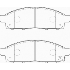 FD7363A NECTO Комплект тормозных колодок, дисковый тормоз