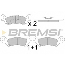 BP2251 BREMSI Комплект тормозных колодок, дисковый тормоз