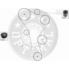 SK-1098 OPTIMAL Комплект ремня грм