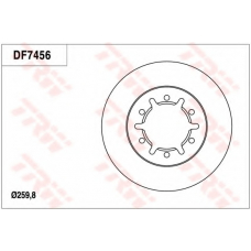 DF7456 TRW Тормозной диск
