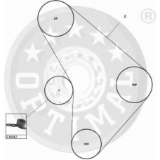 SK-1052 OPTIMAL Комплект ремня грм