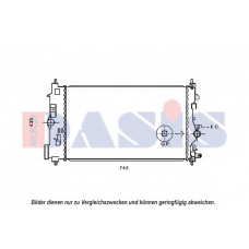 150118N AKS DASIS Радиатор, охлаждение двигателя