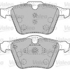 601007 VALEO Комплект тормозных колодок, дисковый тормоз