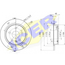 78BD4117-1 ICER Тормозной диск