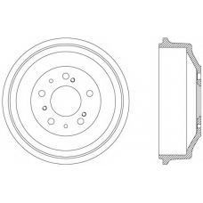 BAD9003.10 OPEN PARTS Тормозной барабан