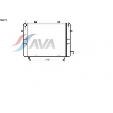 OL2099 AVA Радиатор, охлаждение двигателя