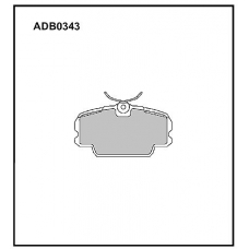 ADB0343 Allied Nippon Тормозные колодки