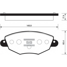 FBP2030 FI.BA Комплект тормозных колодок, дисковый тормоз