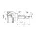 CVJ5260.10 OPEN PARTS Шарнирный комплект, приводной вал