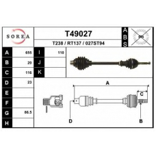 T49027 EAI Приводной вал