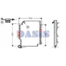 482010N AKS DASIS Конденсатор, кондиционер