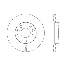 BDA2656.20 OPEN PARTS Тормозной диск