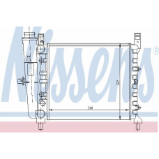 61929 NISSENS Радиатор, охлаждение двигателя