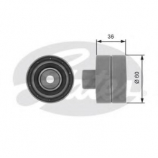 T42107 GATES Паразитный / ведущий ролик, зубчатый ремень