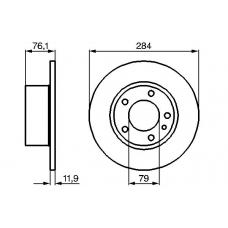 0 986 478 037 BOSCH Тормозной диск