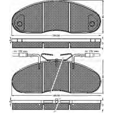 10297 BSF Комплект тормозных колодок, дисковый тормоз