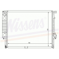 60609 NISSENS Охладитель, охлаждение двигателя